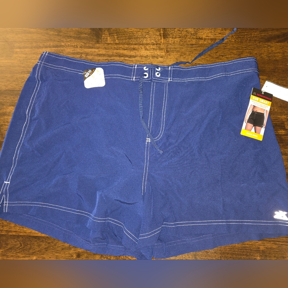 ZeroXposur Womens 3X Blue Board Shorts.  New With Tags